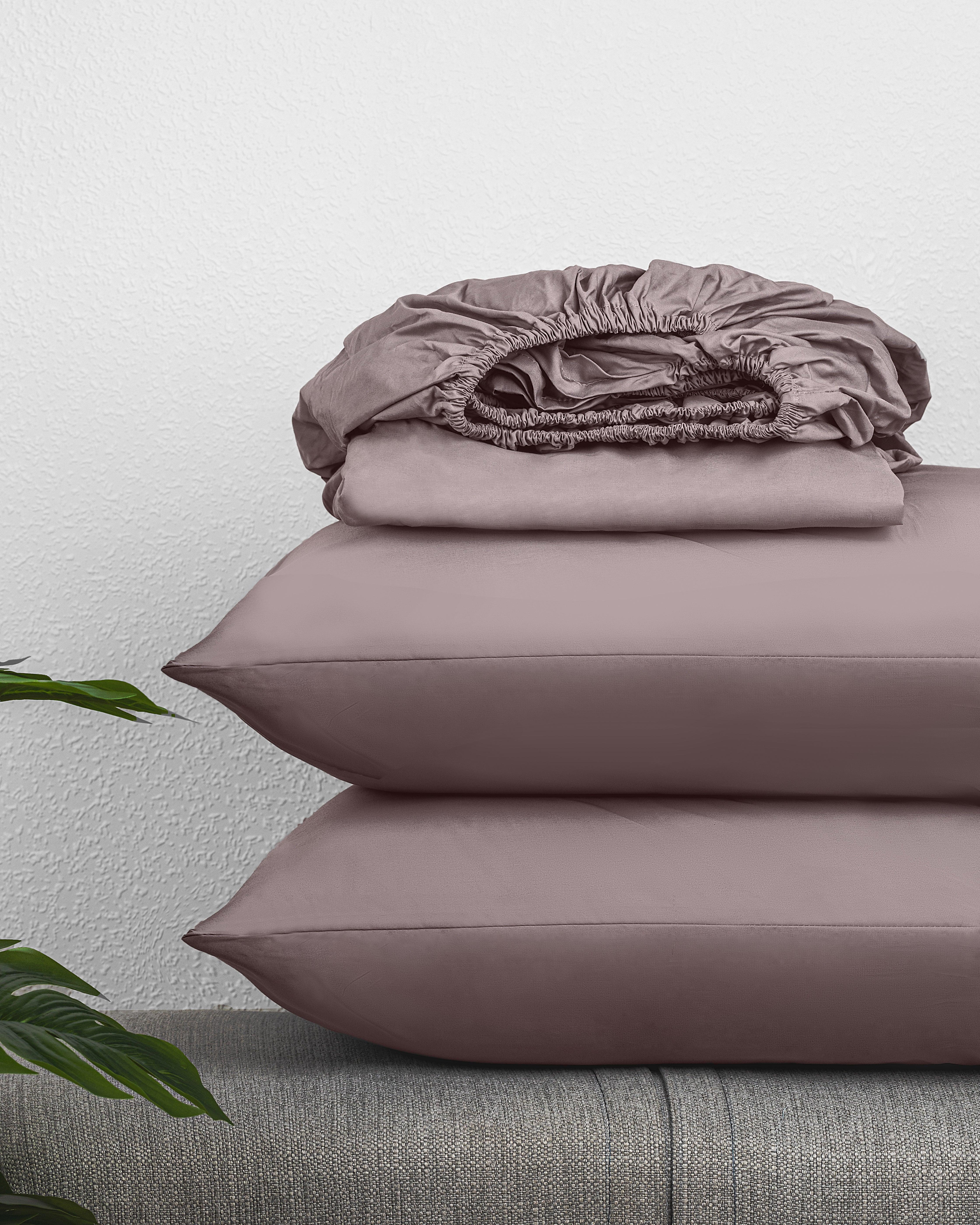 Regal Collection Fitted Sheet Set in soft, high-quality cotton displayed with pillows.