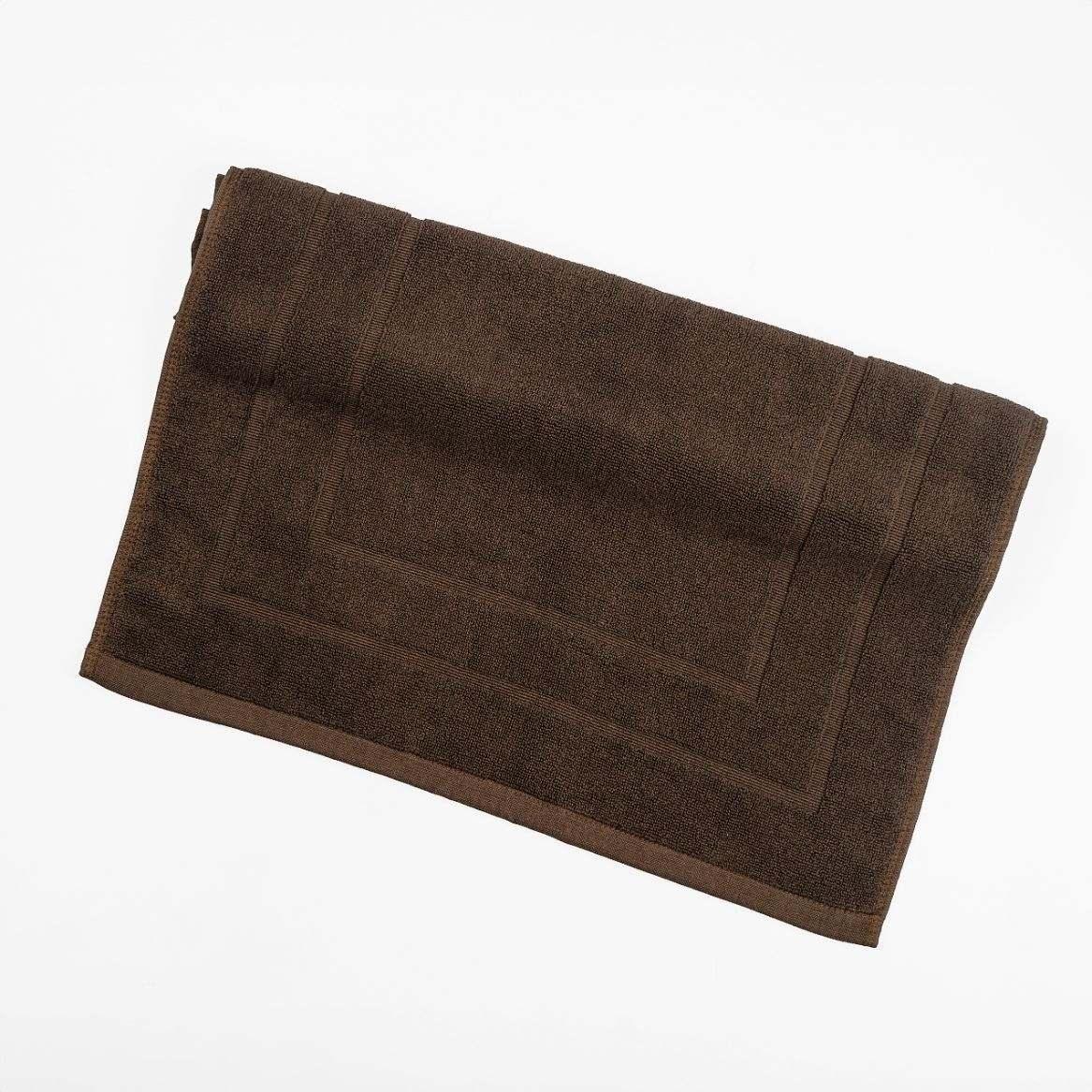 Deluxe Bath Mat in plush brown, absorbent and available in 15 colors.