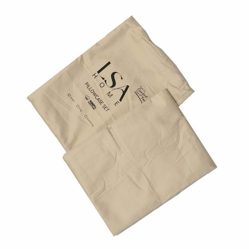 Luxe Pillowcase Set in packaging, 100% cotton, pair.