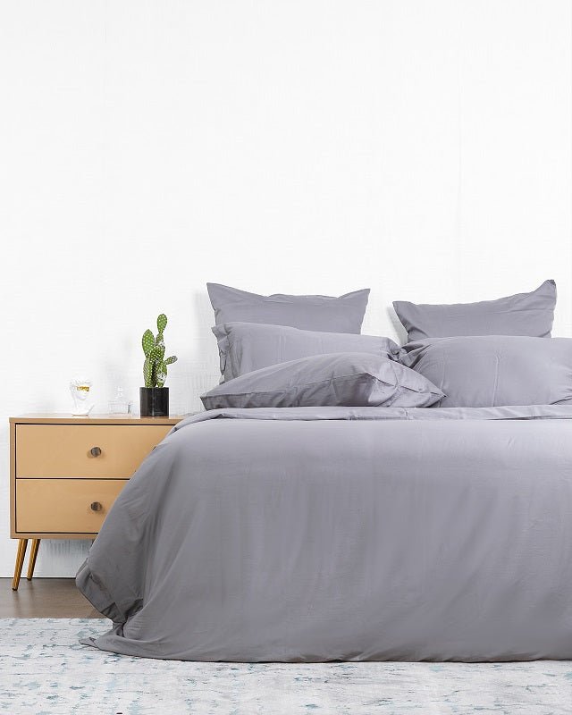 Luxe Sheet Set - Charcoal Grey - LSA Home