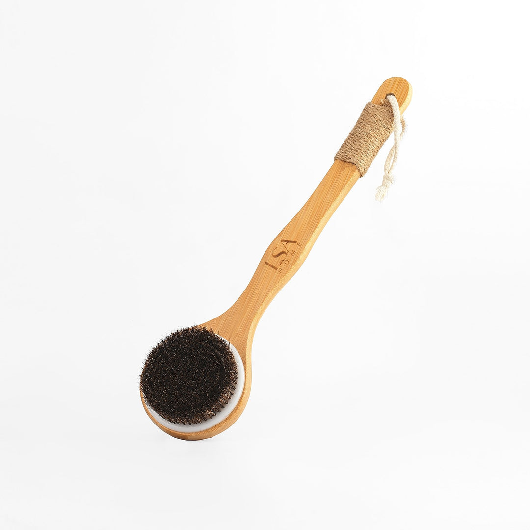 Round Head Dry Body Brush with Long Handle - LSA Home